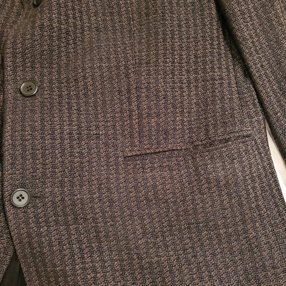 Vintage Jhane Barnes Men’s Blazer, Navy/Brown - Picture 4 of 8